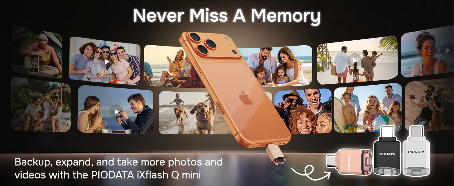 Never Miss a Memory with the iXflash Q mini MicroSD card reader and phone backup drive