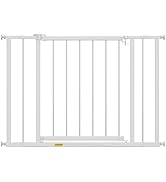 FDW 30” Adjustable Dog Gate for Doorways & Stairs Walk-Through Metal Pet Gate, Indoor Safety Gate...