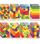 Hooqict 24 Pack Small Pocket Notebook Bulk Mini Building Block Notebooks Party Favors Mini Spiral...
