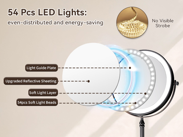 lighted mirror makeup