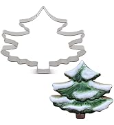 LILIAO Christmas Tree Cookie Cutter, 4.3", Winter Biscuit Bread Sandwich Cutters, Stainless Steel