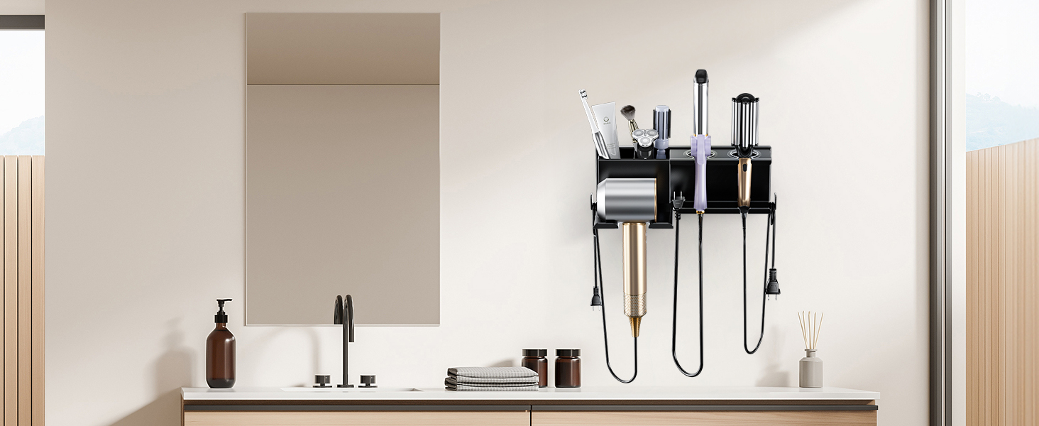 hair dryer wall mount