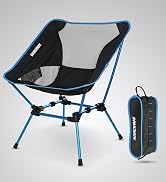 MARCHWAY Ultralight Folding Camping Chair, Heavy Duty Portable Compact for Outdoor Camp, Travel, ...