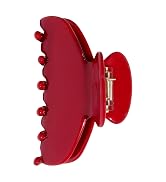 OideGuiing Medium Cute Durable Acetate Hair Clips - 3-Inch Cherry Red Claw Clips for Fine and Med...