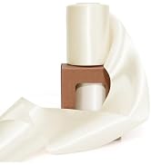 LaRibbons Ivory Satin Ribbon 3 Inch x 10 Yards Double Fcaed Continuous Ivory Ribbon for Flower Bo...
