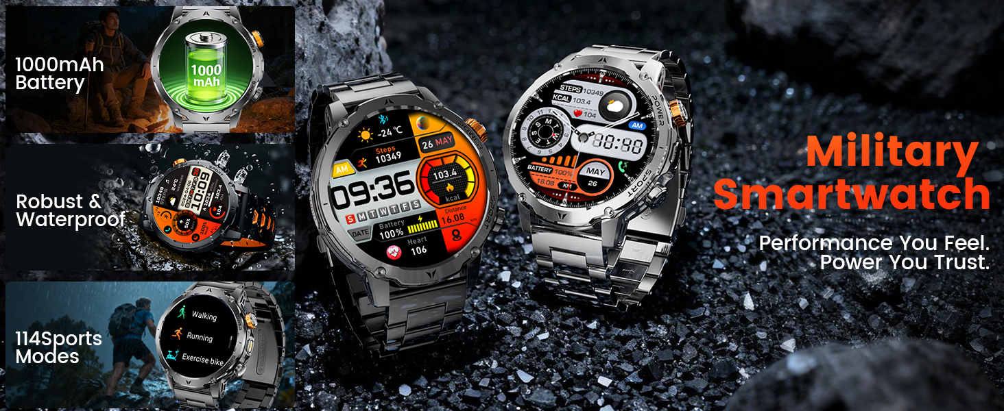 mens waterproof watches mens fitness watch mens military watch
