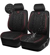 CAR PASS Waterproof Car Seat Covers Front Seats,Neoprene Seat Covers 3D Tyre Embossed,All-Weather...