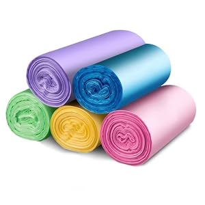 colored Bathroom garbage bags