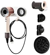 Foyer Nuage Hair Dryer Holder for Dyson Supersonic, Wall Mount Aluminum Alloy Holder with Plug Co...
