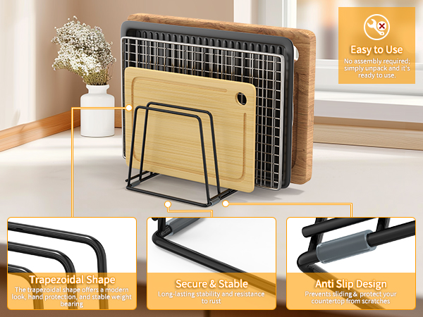 LAEMYFYRE Cutting Board Holder Stand