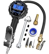 Digital Tire Pressure Gauge with Inflator, Improved Leaks Protection, 200PSI Air Chuck and Compre...