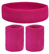 HFZRZFH 3-Piece Sweat-Wicking Sports Headband and Wristband Set
