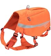 EXCELLENT ELITE SPANKER Y-Shaped Reflective Dog Backpack with Handle Pockets No Pull D-Rings Ligh...