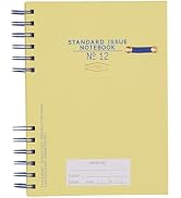 DesignWorks Ink Standard Issue Notebook No. 12 – 6" x 8.25" Undated Daily Planner & Writing Journ...