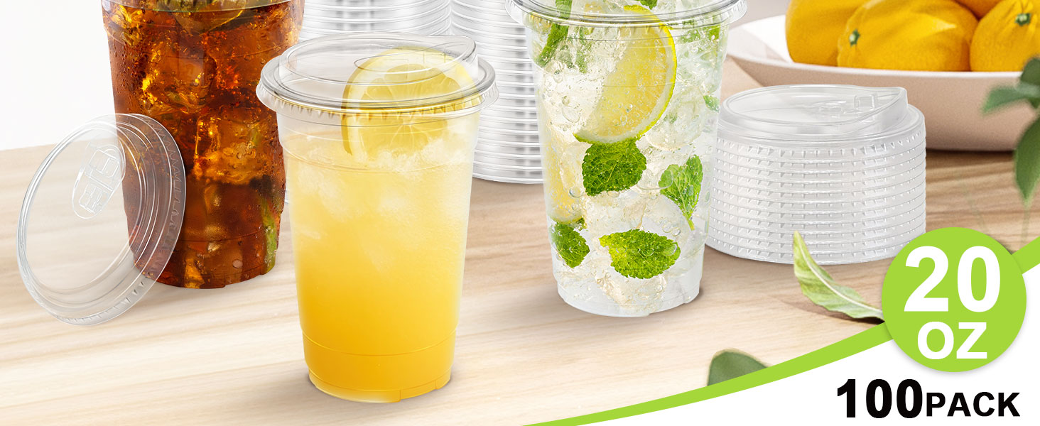 Plastic Cups with Lids