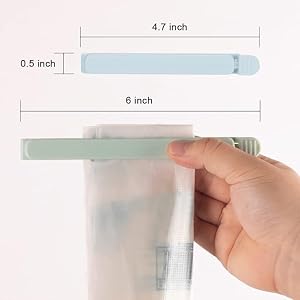 12 Bag Sealing Clips. 6 of each size