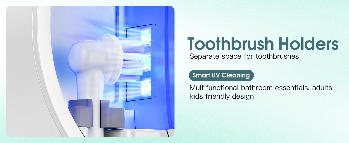 UV toothbrush holder