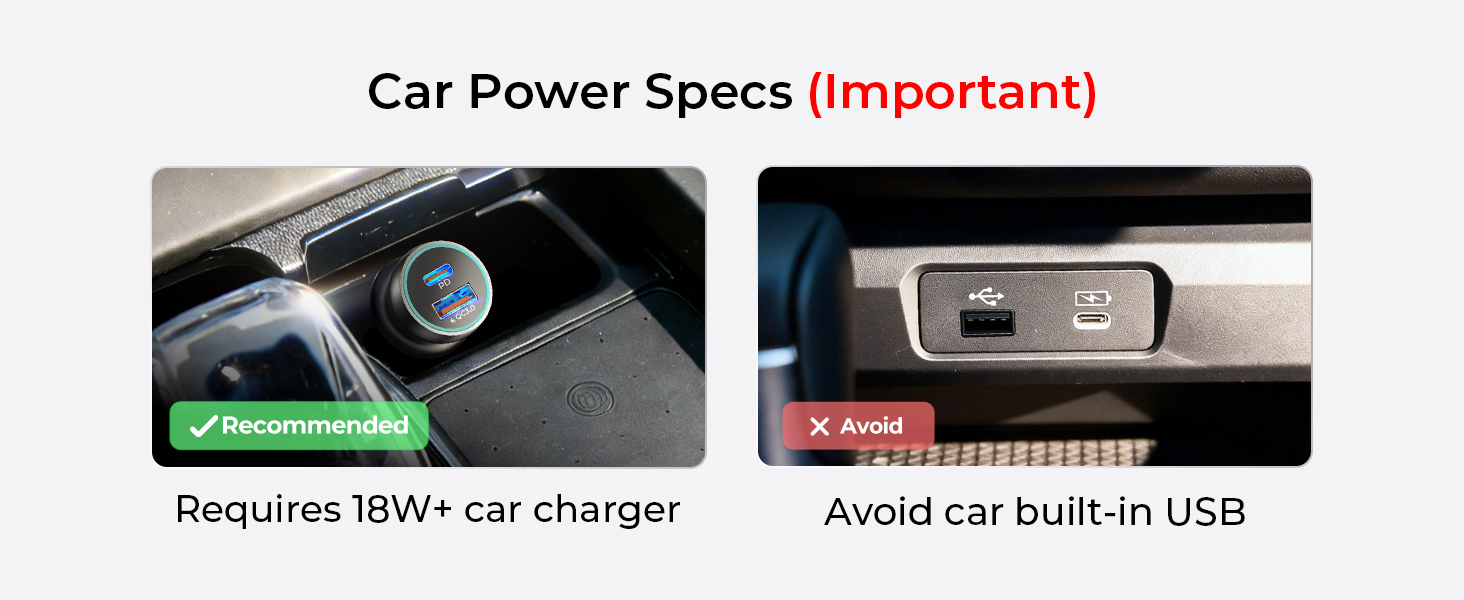 no car usb