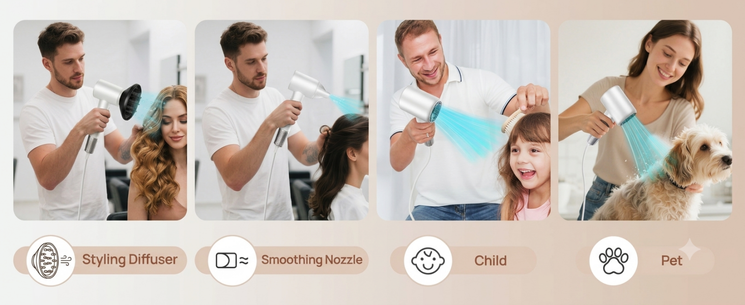 hair dryer diffuser blow dryer home women man high-speed ionic hair dryer ionic cute mini travel