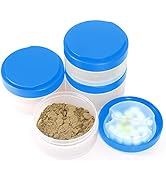 Hydro2Go 2pc Protein Jars with Pill Tray, Replacement Storage Container for 16oz Shaker Bottle wi...