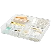 Annova Desk Top Organizer Tray for Office Organization - Metal Mesh - Storage Tray with Dividers ...