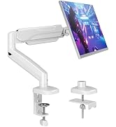 MOUNTUP Single Monitor Desk Mount Holds Screen up to 32 inch, Height Adjustable Monitor Arm, Comp...