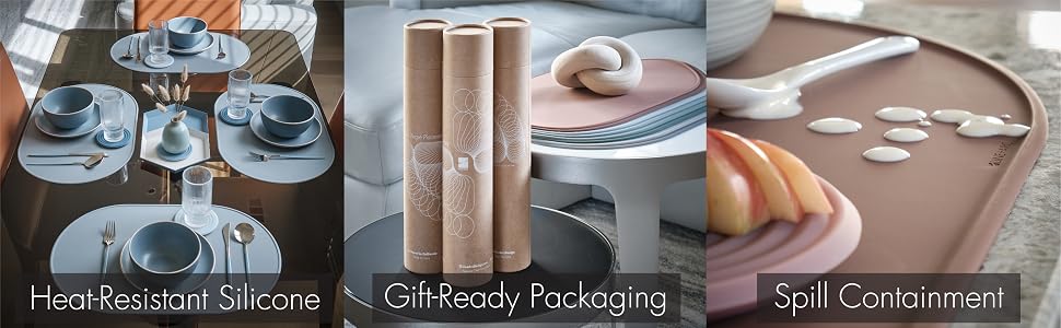 Heat-Resistant Silicone, Gift-Ready Packaging, Spill Containment