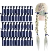 MEEDEE Pack Navy Blue Women's Hair Accessories: Soft Elastic Ribbon Ties, No Crease, No Damage Po...