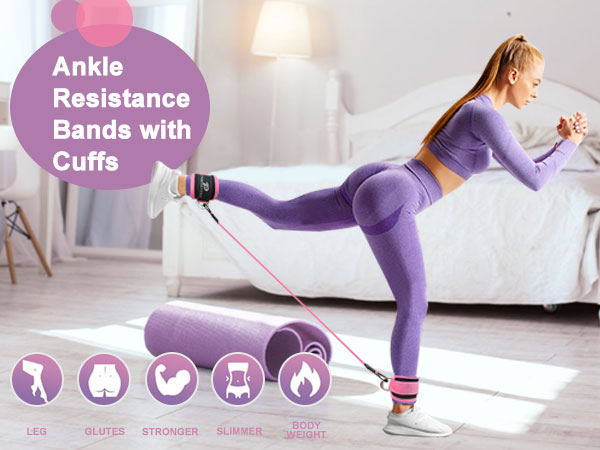 Ankle Resistance Bands with Cuffs