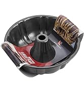 KITESSENSU 9 inch Non-Stick Cake Pans, 12 Cups Premium Fluted Pans for baking, Heavy Duty Carbon ...
