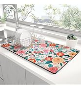 Rnivvi Dish Drying Mat for Kitchen Counter, 12 x 19