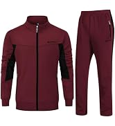 Rdruko Men's Tracksuit Sweatsuits 2 Piece Set Athletic Jogging Gym Activewear Sweat Track Suits Sets