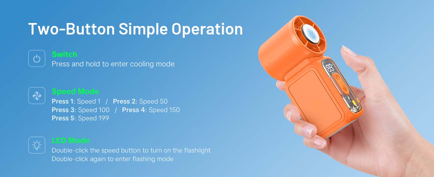 handheld cooling fan