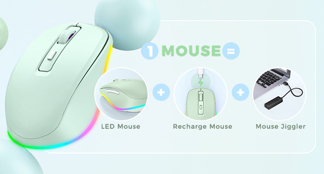 green mouse with jiggler