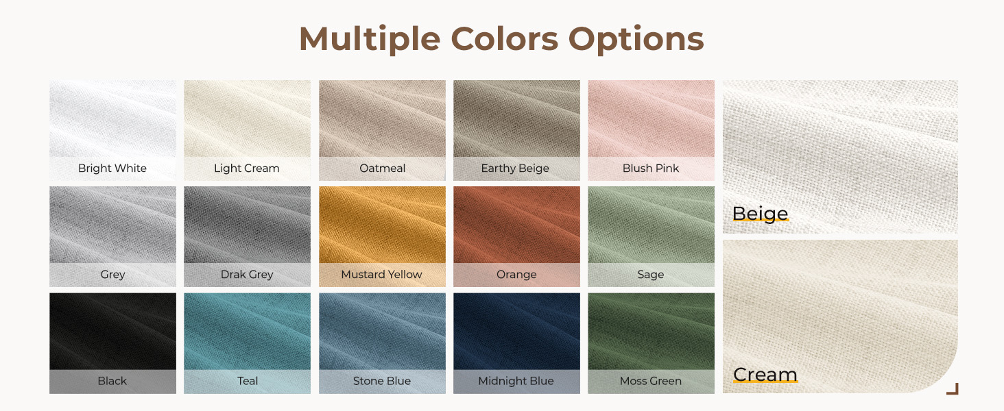 blackout curtains for bedroom Multiple color options available