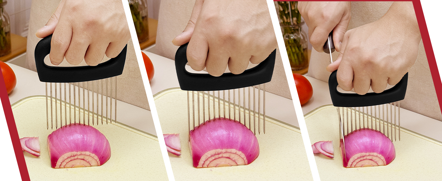 Stainless Steel Onion Holder for Slicing