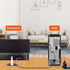 Active 4K HDMI to Displayport 1.2 Converter Adapter Cable 6FT(1.8M)