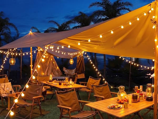 camping string lights