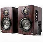 IBALL·BOX 100W Bookshelf Speakers, Bluetooth 5.3, 24-Bit Optical, USB-C, 3.5mm AUX, Carbon-Fiber,...