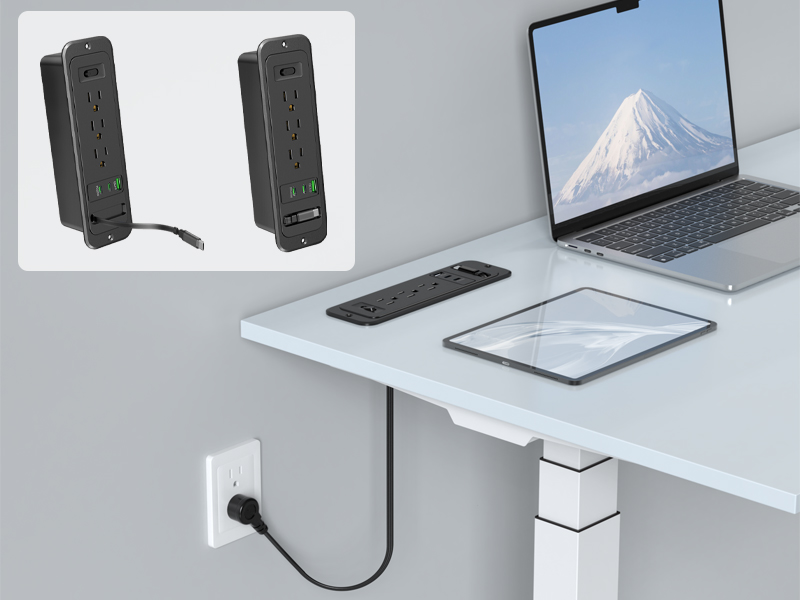 furniture recessed power strip