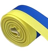 Yellow Blue Ribbon 5 Yards,Blue and Yellow Ribbons, Ukrainian Flag Color DIY Handmade Rolls,Suita...