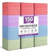 SIFANGKE Microfiber Cleaning Cloth, 150 Pack Assorted Color Cleaning Rags for Housekeeping, Color...
