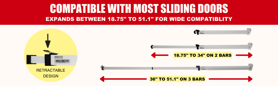 sliding door security bar