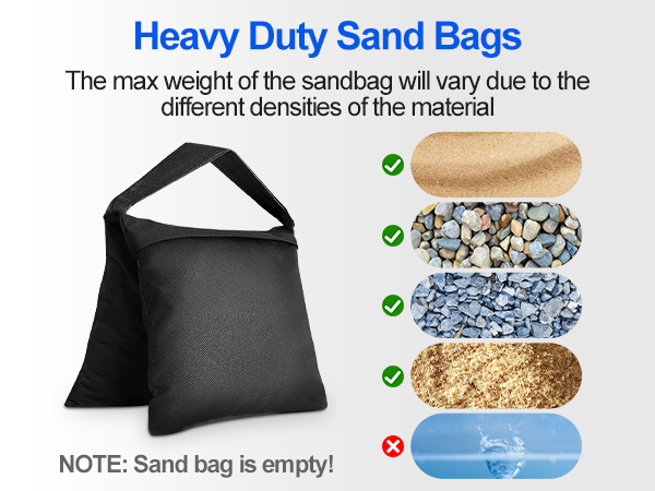 sand bags for stands