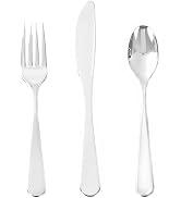 Joyido 150 PCS Silver Plastic Silverware - Silver Plastic Flatware Disposable - Heavy Duty Dispos...