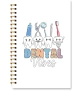 Wxiben Dentist Gifts Notebook Journal - Dental Hygienist Assistant Gifts for Women Tooth Hardcove...