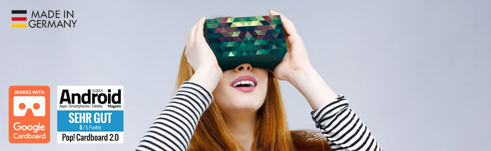 Girl with VR Glasses on