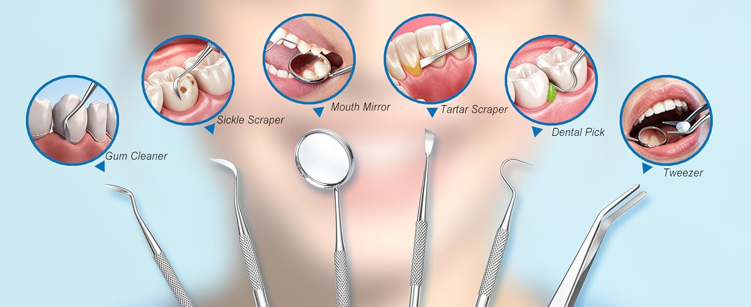 dental tools to remove plaque and tartar