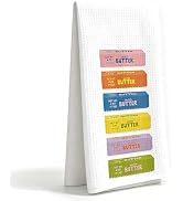 KDHTY Colorful Kitchen Towel,Hand & Dish Towels for Kitchen,Butter Gifts Kitchen Towels,Butter De...