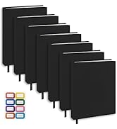 KICNIC Black Book Covers 7 Pack, 6